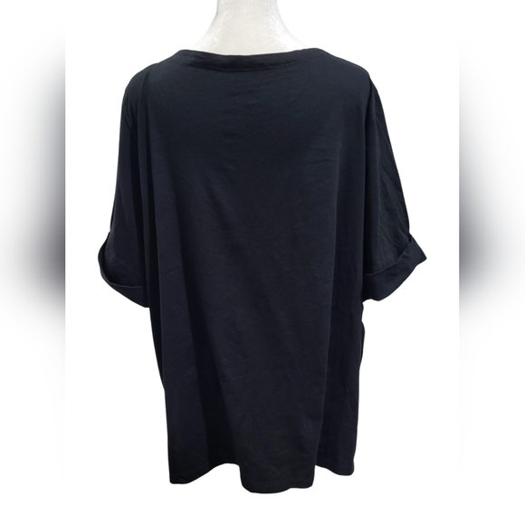 Woman Within Cuffed Elbow Sleeve Tee - Picture 3 of 8